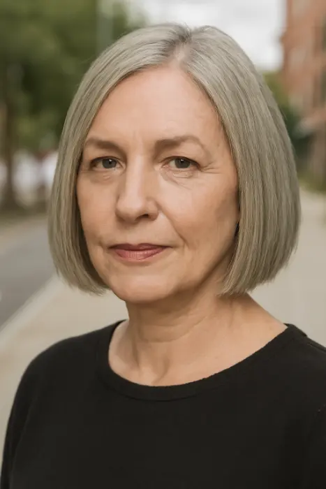 35 Hairstyles for Women Over 60 with Sleek Hair and Grace 8 Blunt Bob Cut in Hairstyles for Women Over 60 with Sleek Hair