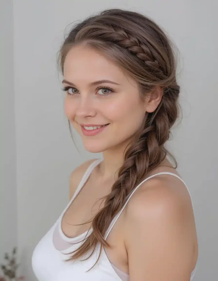 Casual Side Braid That Frames the Face Casual Side Braid That Frames the Face
