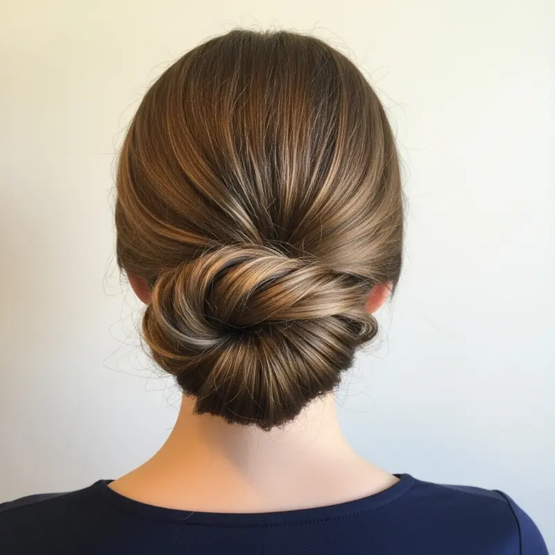 22 Easy Summer Hairstyles That Keep You Cool and Stylish 21 Classic Low Twist Bun – Timeless and Chic