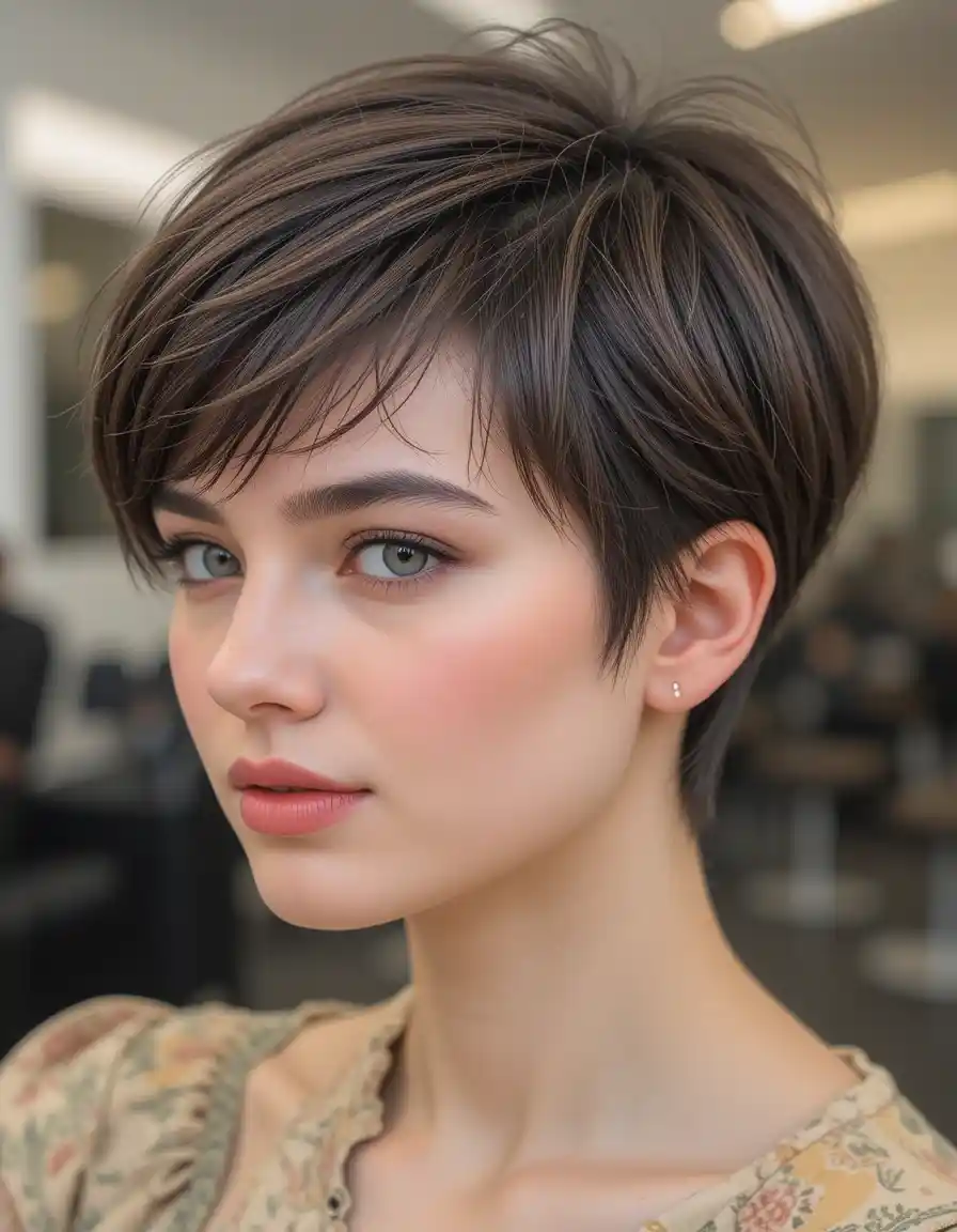 Classic Pixie Cut with a Clean Finish Classic Pixie Cut with a Clean Finish