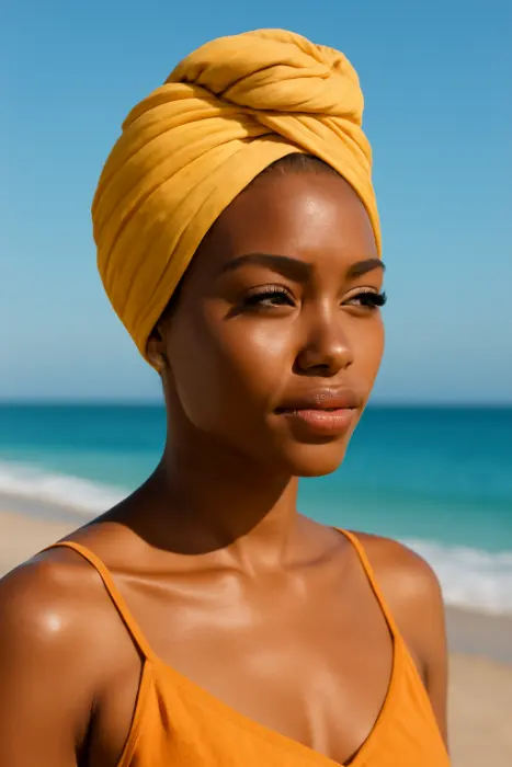 43 Stunning & Fresh Summer Hairstyles for Black Women 4 Headwrap – Protective & Fashionable