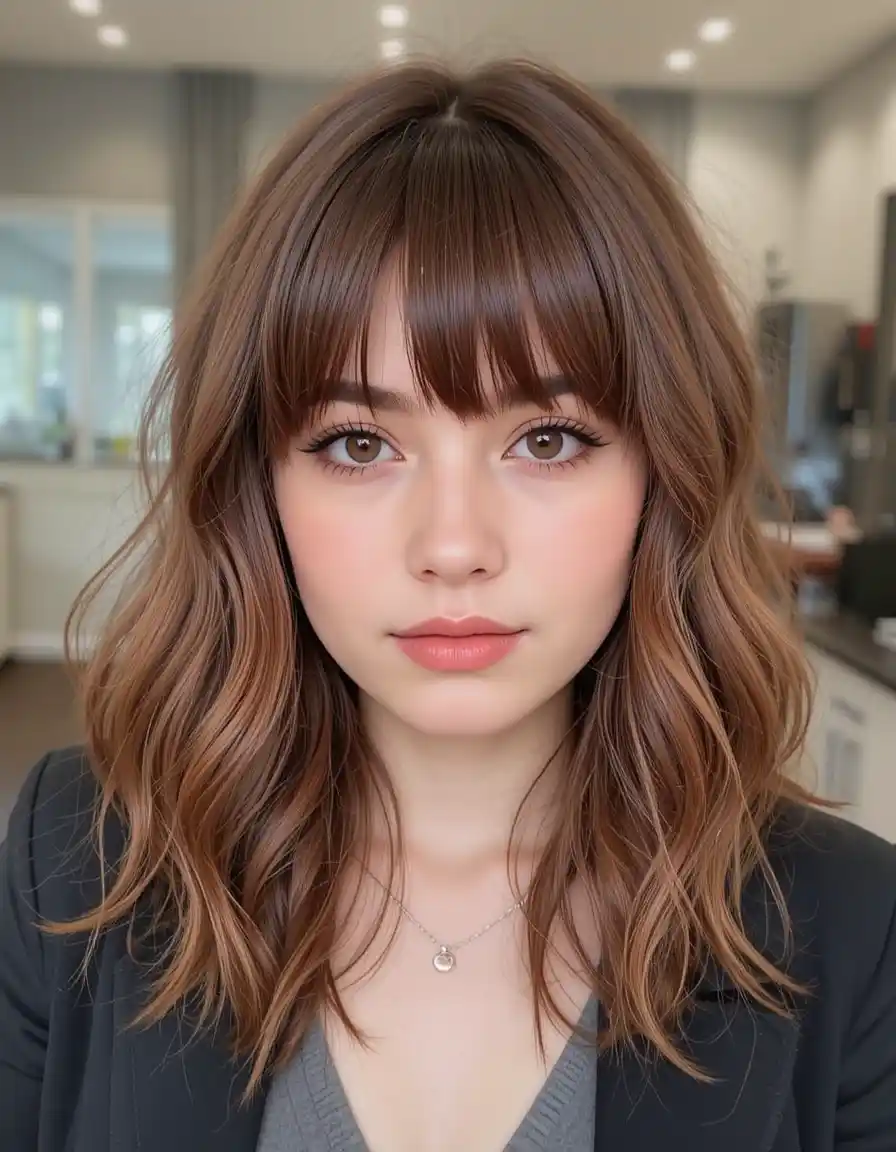 Bowl Cut with a Modern Shape Iced Coffee Brown for Cool Contrast