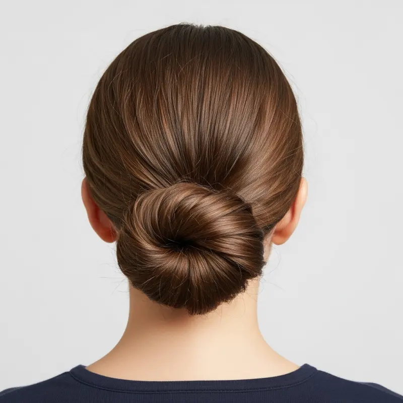 22 Easy Summer Hairstyles That Keep You Cool and Stylish 13 Low Twist Bun – Simple Yet Elegant