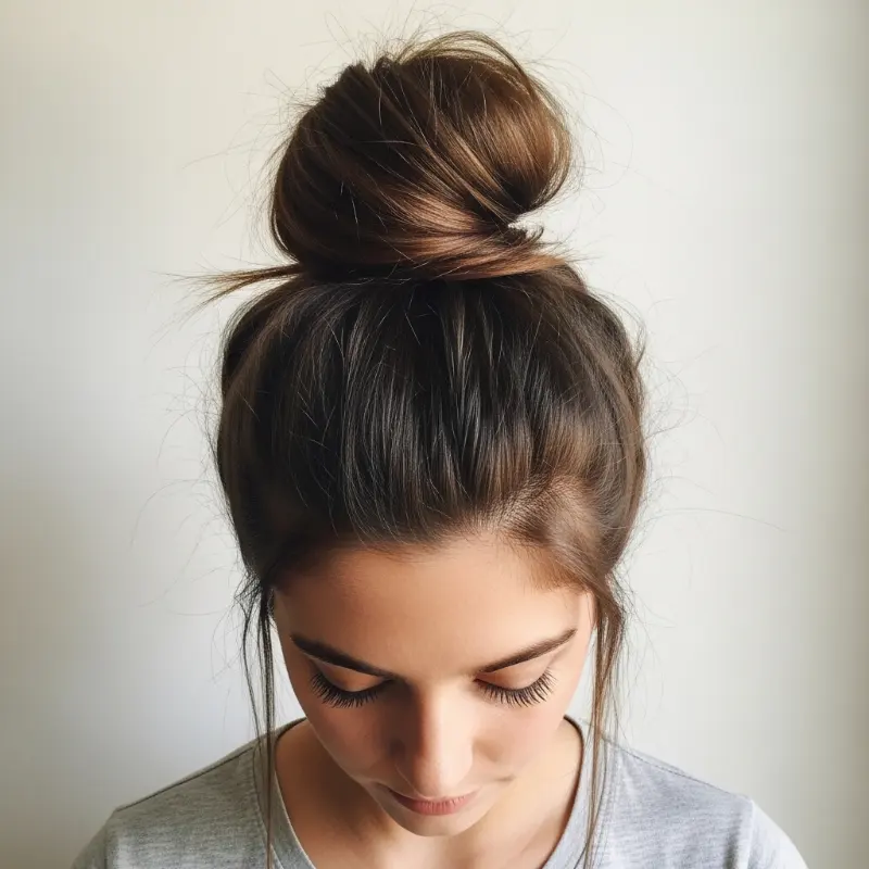 22 Easy Summer Hairstyles That Keep You Cool and Stylish 18 Messy Top Knot – The Ultimate Casual Look
