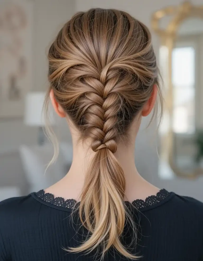 Rope Braid Ponytail for Added Texture Rope Braid Ponytail for Added Texture