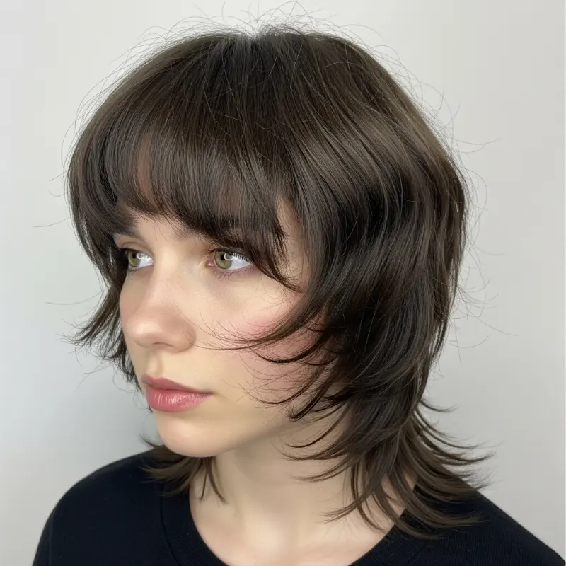 Shaggy Layered Cut – Effortless Face Framing Layers with Bangs Shaggy Layered Cut – Effortless Face Framing Layers with Bangs