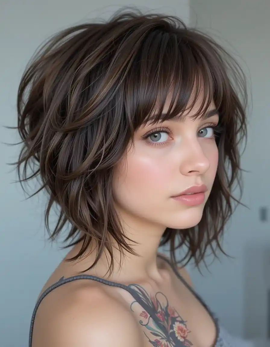 Short Wolf Cut for Volume and Edge Short Wolf Cut for Volume and Edge