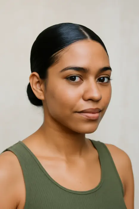 Sleek Low Bun – Elegant & Sophisticated Sleek Low Bun – Elegant & Sophisticated
