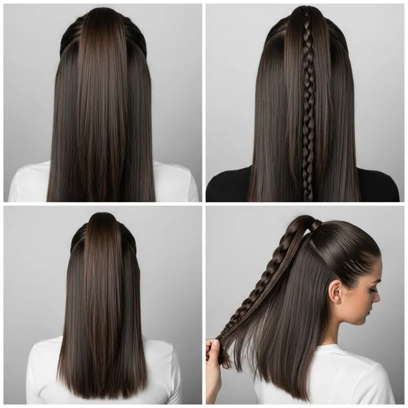 22 Easy Summer Hairstyles That Keep You Cool and Stylish 2 Sleek Styles for Straight Hair