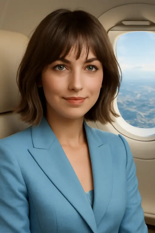 Soft Layered Bob with Wispy Fringe Soft Layered Bob with Wispy Fringe