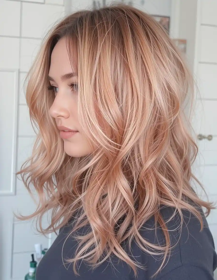 Strawberry Blonde with a Peachy Twist Strawberry Blonde with a Peachy Twist