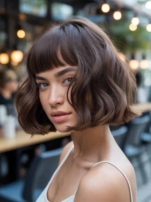 The Textured Bob with Fringed Layers The Textured Bob with Fringed Layers