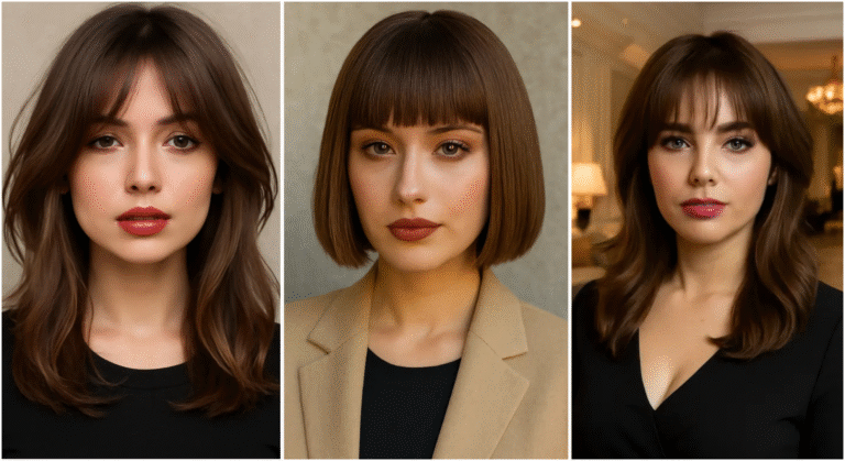 50+ Elegant Hairstyles with Bangs and Face Framing Layers 2 50+ Elegant Hairstyles with Bangs and Face Framing Layers