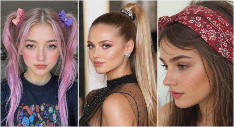 13 90s / Y2K Hairstyles 2025 – Claw Clips, Pigtails & Space Buns 4 13 90s / Y2K Hairstyles 2025 – Claw Clips, Pigtails & Space Buns