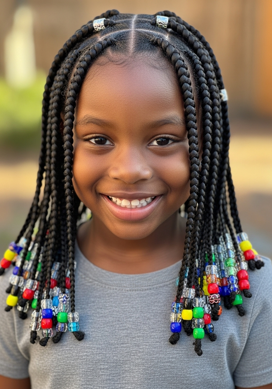 Box Braids with Beads Box Braids with Beads