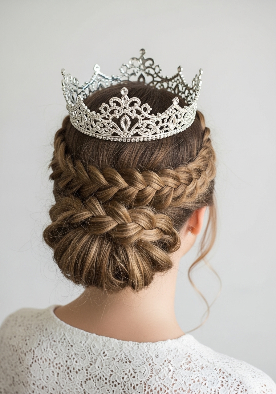 Braided Crown Updo Braided Crown Updo