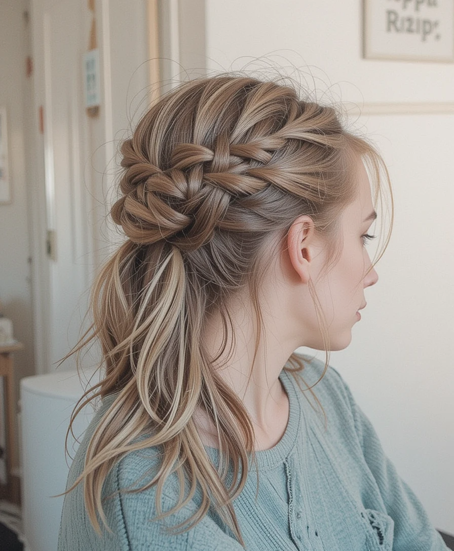 Classic Three-Strand Braided Pigtails Classic Three-Strand Braided Pigtails