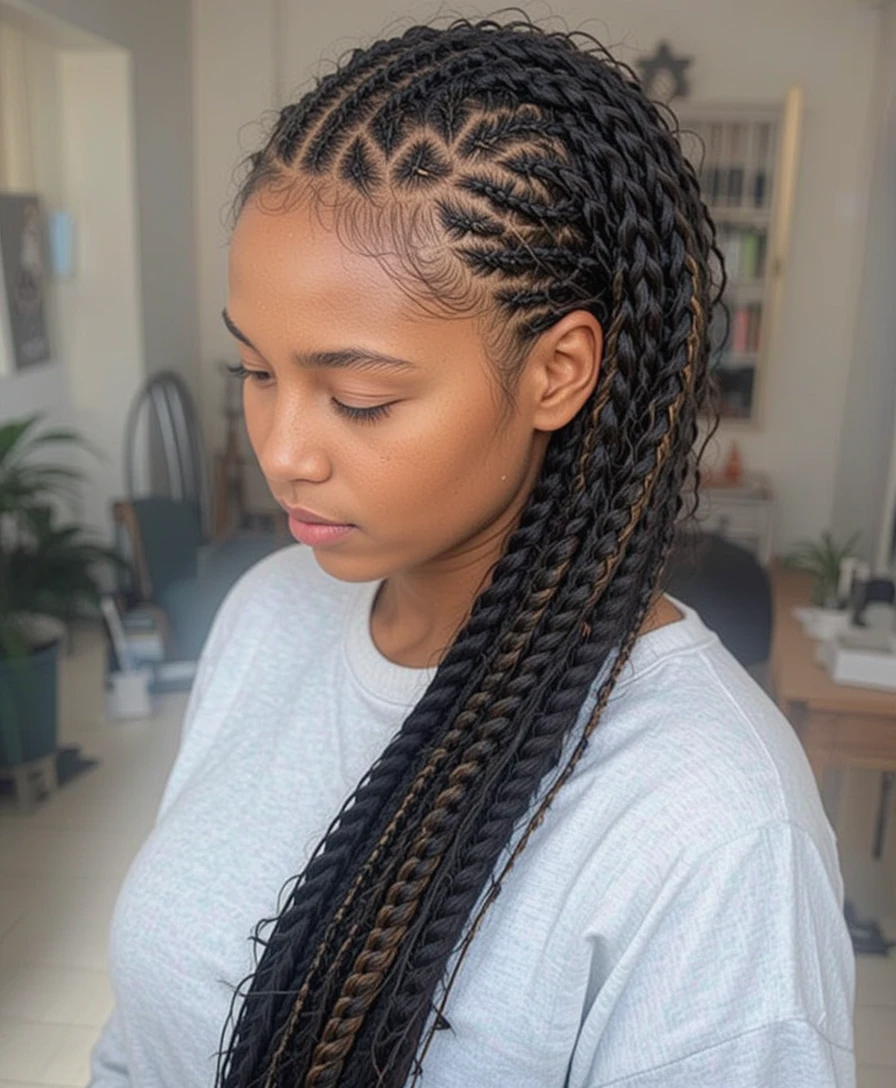 Cornrow Hairstyles with Feed-In Extensions Cornrow Hairstyles with Feed-In Extensions