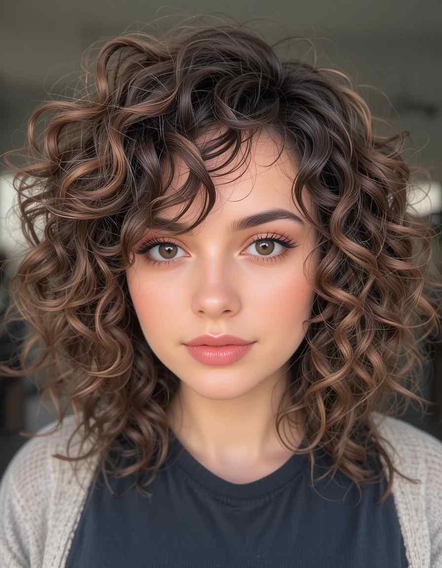 Curly Shag Cut Curly Shag Cut