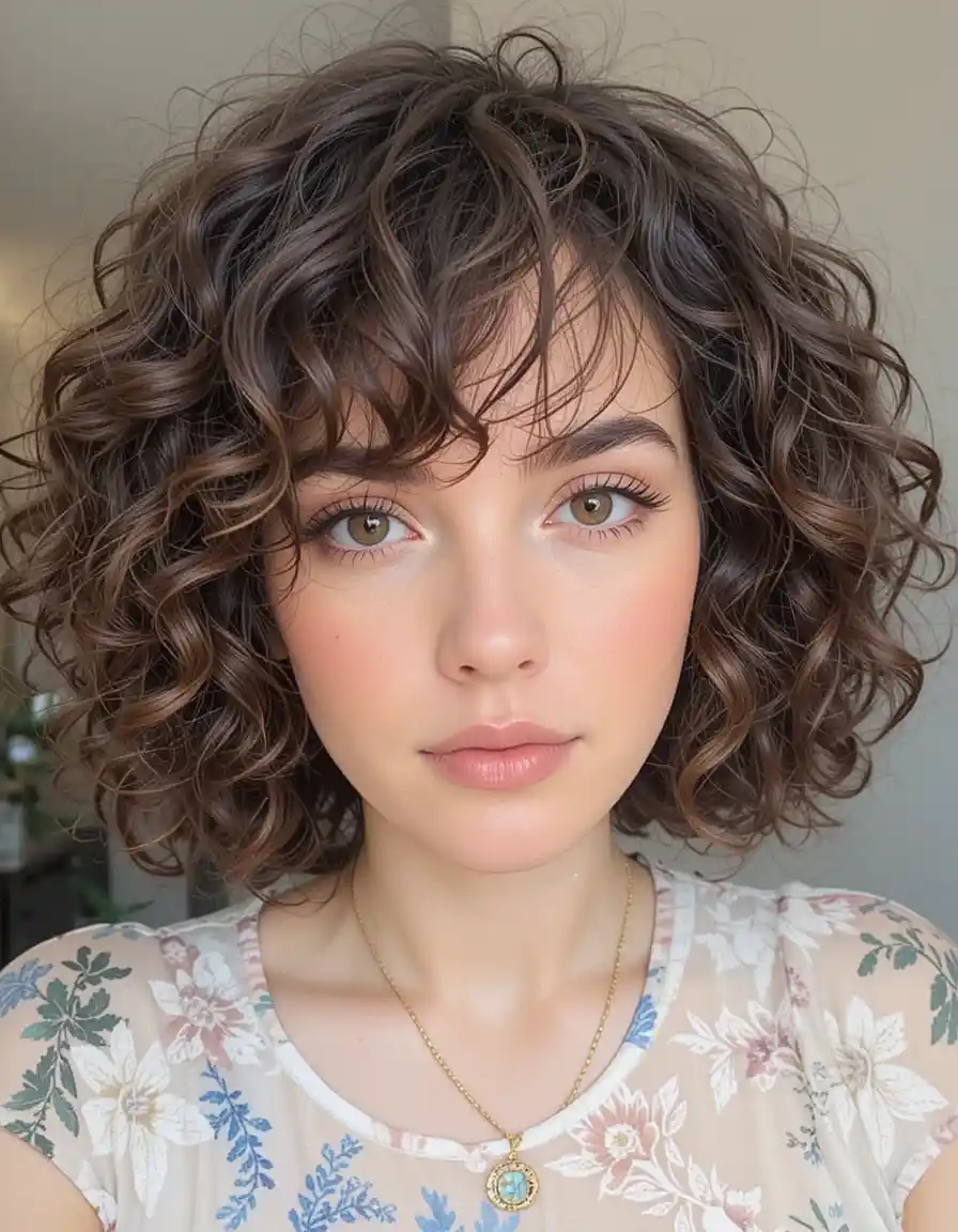Curly Shag with Bounce and Texture Curly Shag with Bounce and Texture