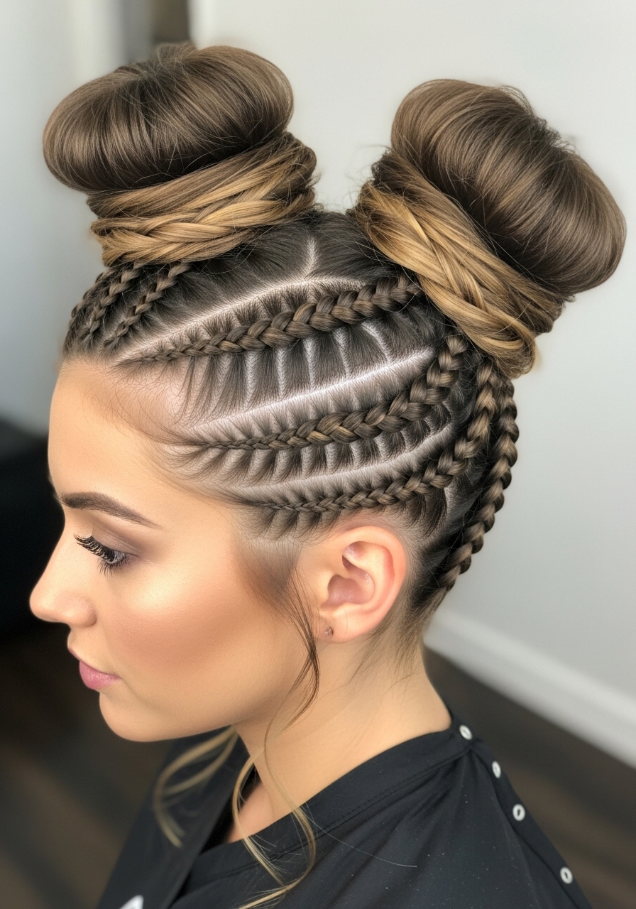 Double Space Buns via Braid Roots Double Space Buns via Braid Roots