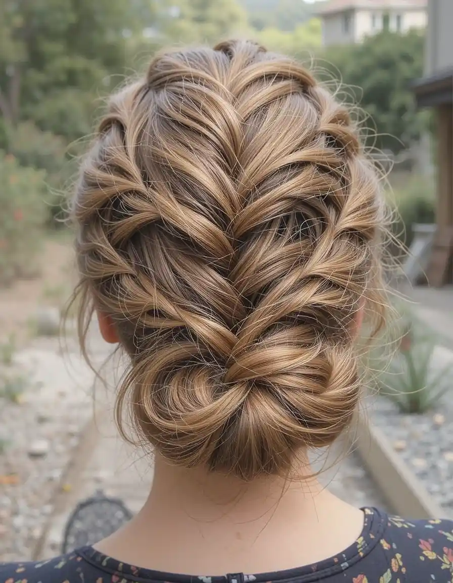 Dutch Braid Updo for Bold Volume Dutch Braid Updo for Bold Volume