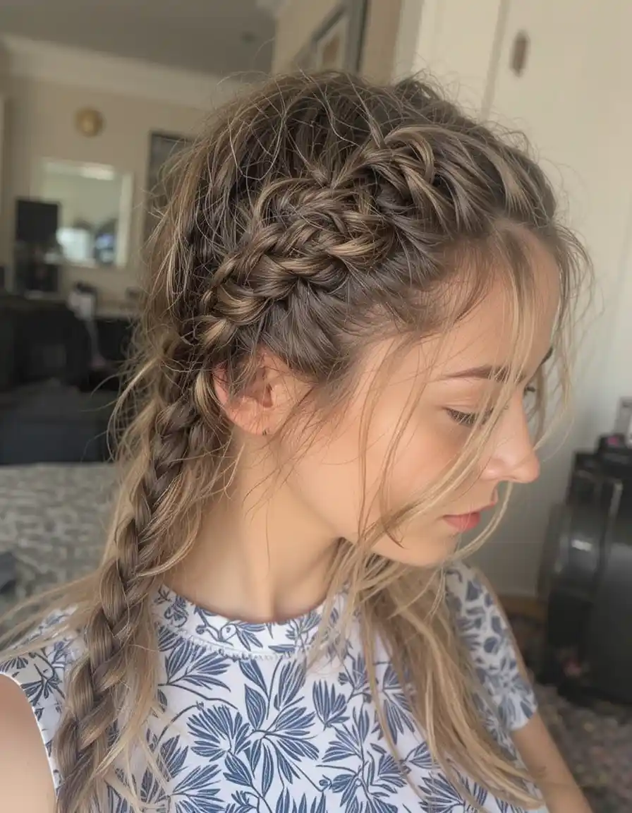 Dutch Braid for a Defined Look Dutch Braid for a Defined Look