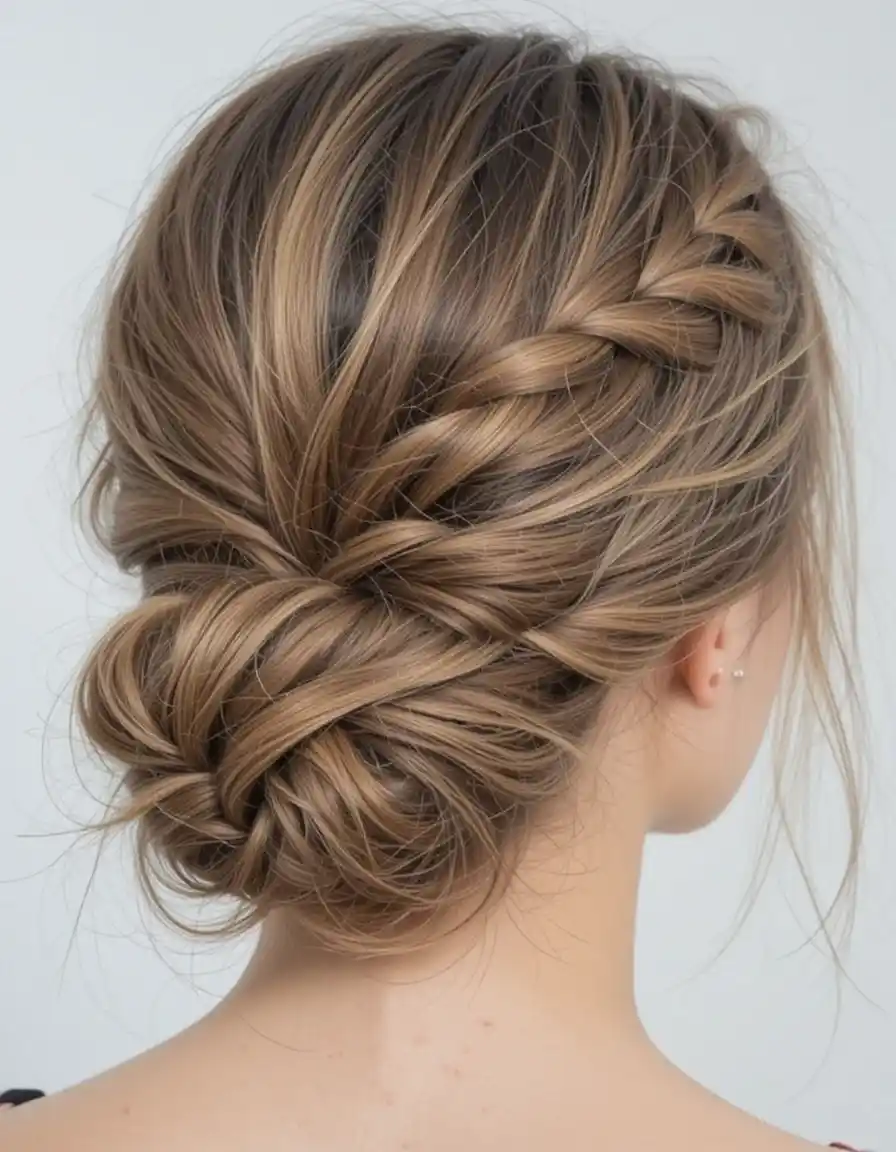 Fishtail Braid Bun for Boho Charm Fishtail Braid Bun for Boho Charm
