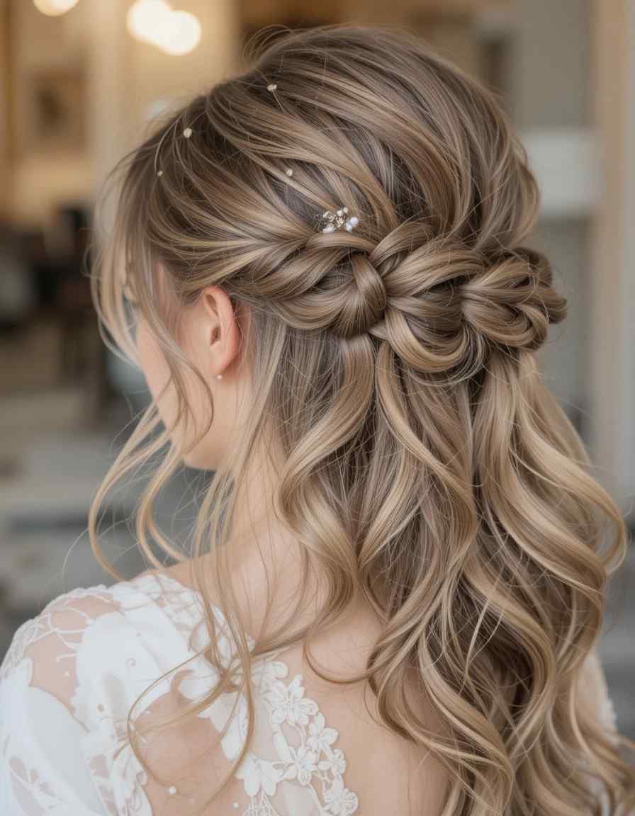 Graceful Half-Up Twisted Crown Graceful Half-Up Twisted Crown