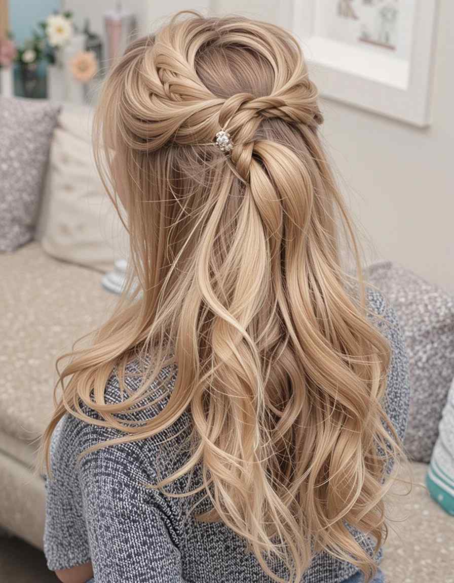 Half-Up Half-Down Half-Up Half-Down