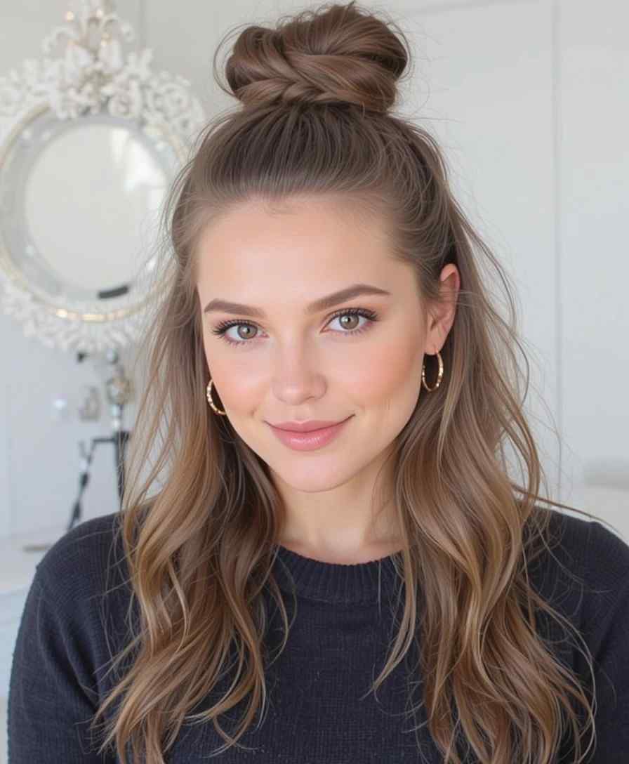 Half-Up Topknot Half-Up Topknot