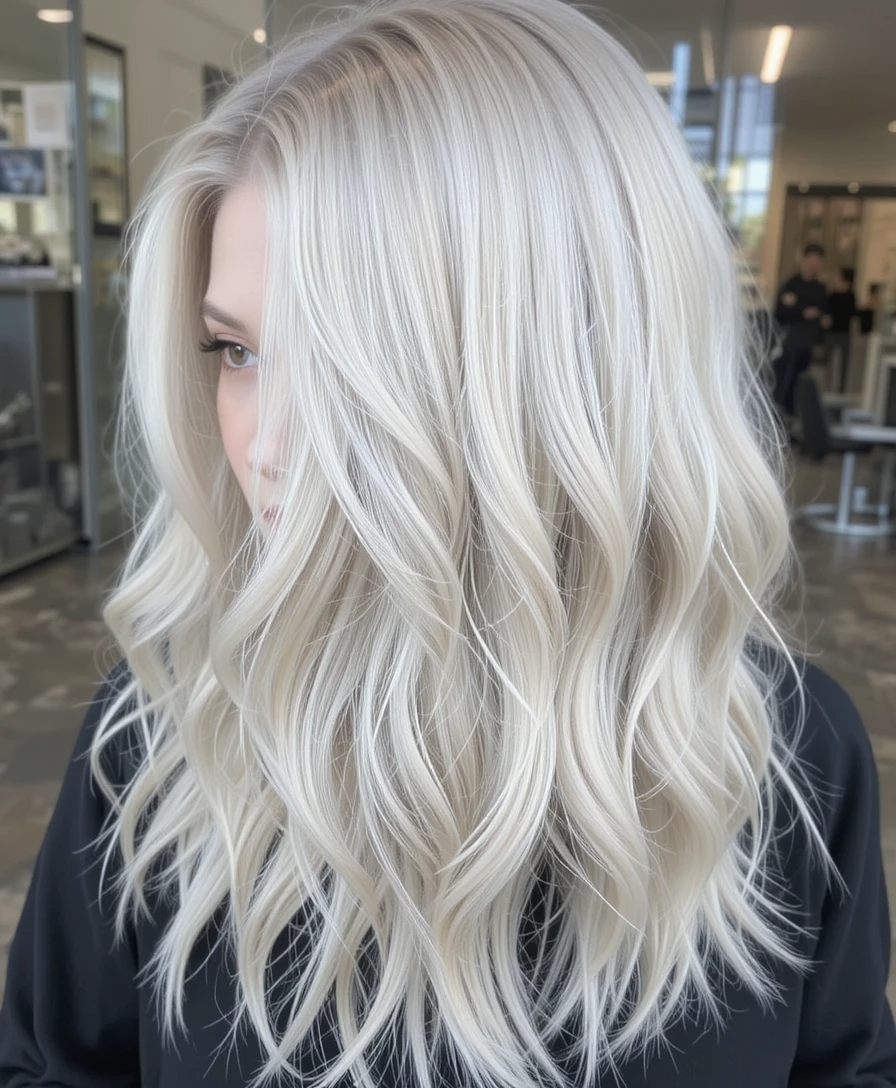 Icy Platinum Balayage Icy Platinum Balayage