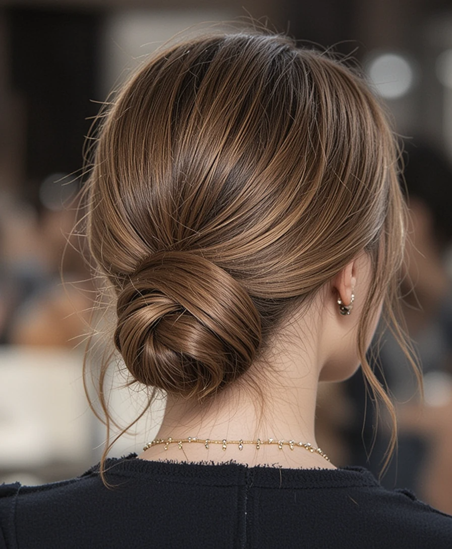Low Sleek Chignon Low Sleek Chignon