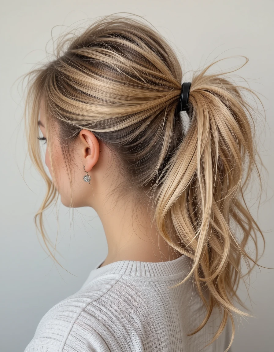 Messy Ponytail
