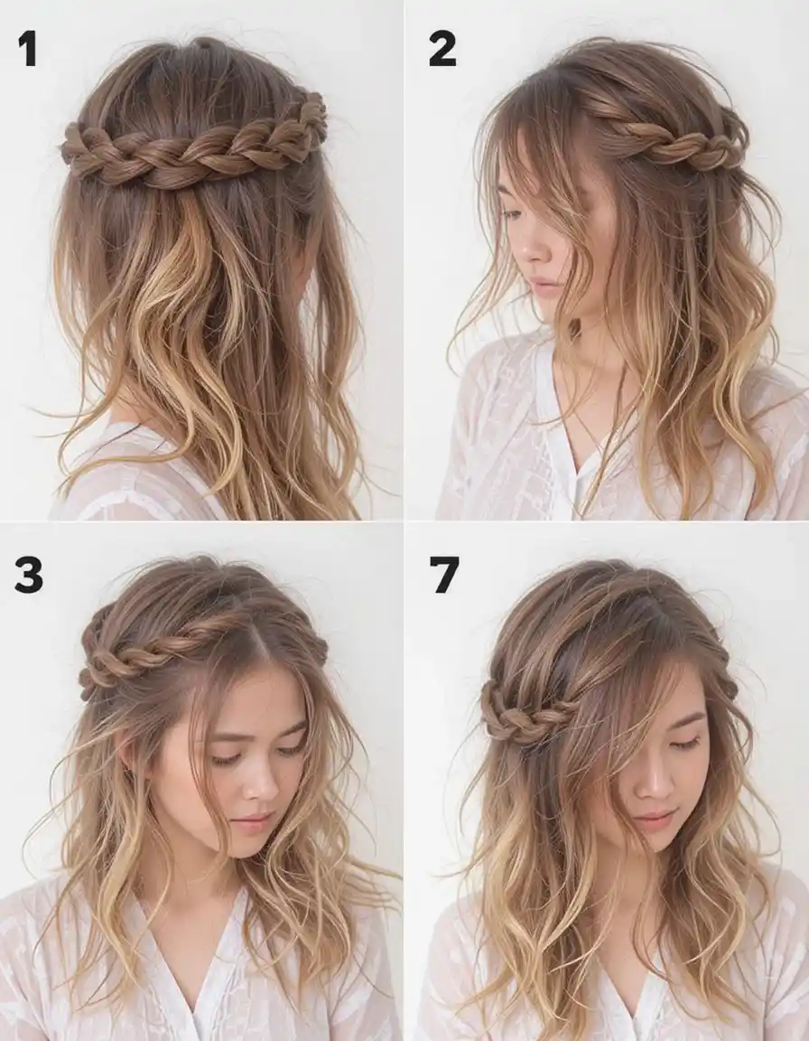 Messy Side Braid with Soft Ends Messy Side Braid with Soft Ends