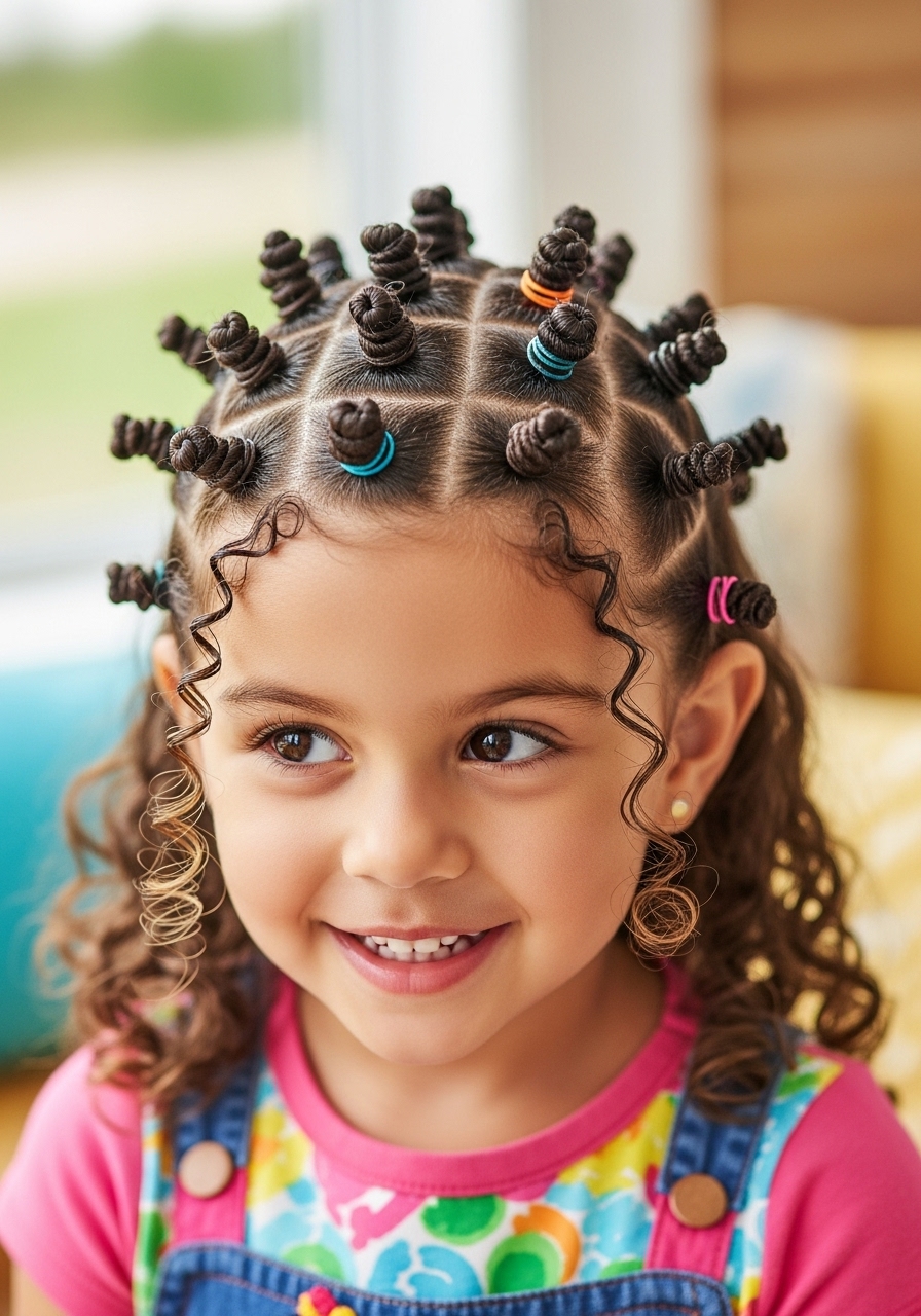Mini Bantu Knots - Kids Hairstyles Mini Bantu Knots - Kids Hairstyles