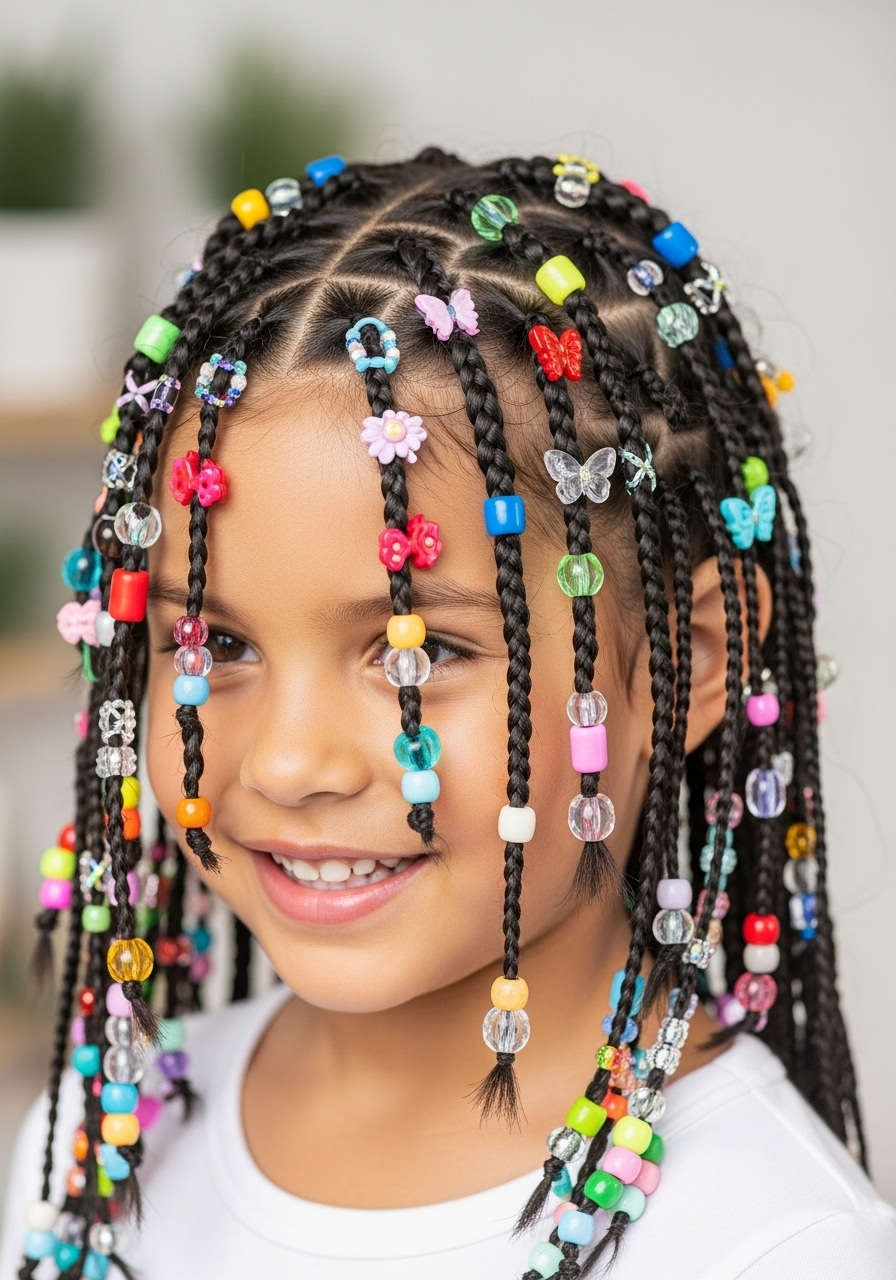 Mini Braids with Beads or Small Accessories Mini Braids with Beads or Small Accessories