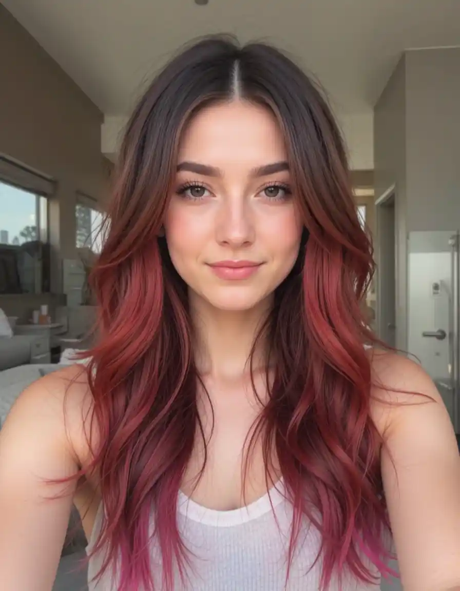 Red Dip Dye Ends Red Dip Dye Ends