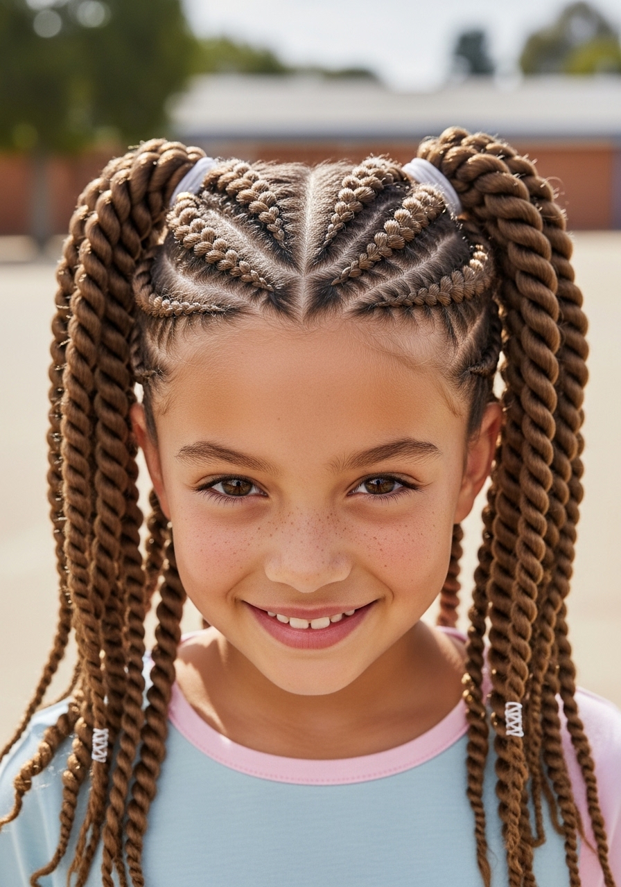 Rope Twist Braided Pigtails Rope Twist Braided Pigtails