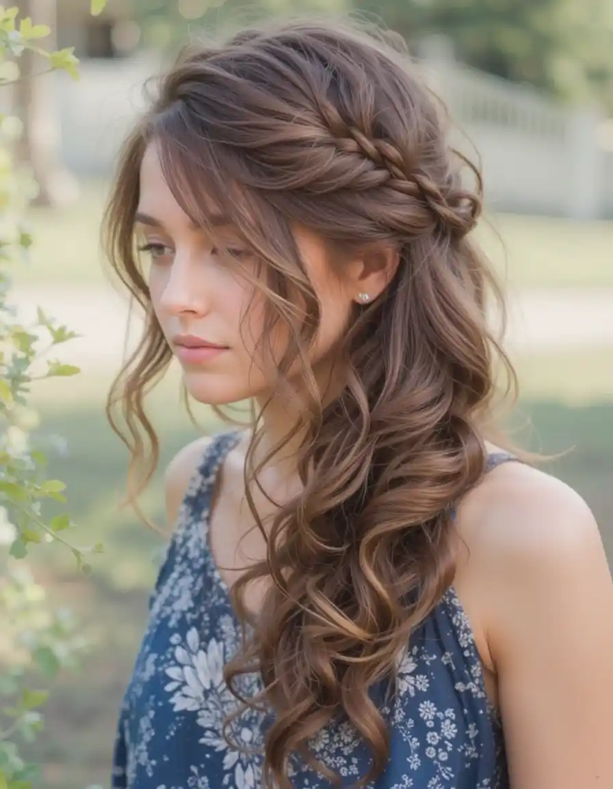 Side Braid with Soft Texture Side Braid with Soft Texture