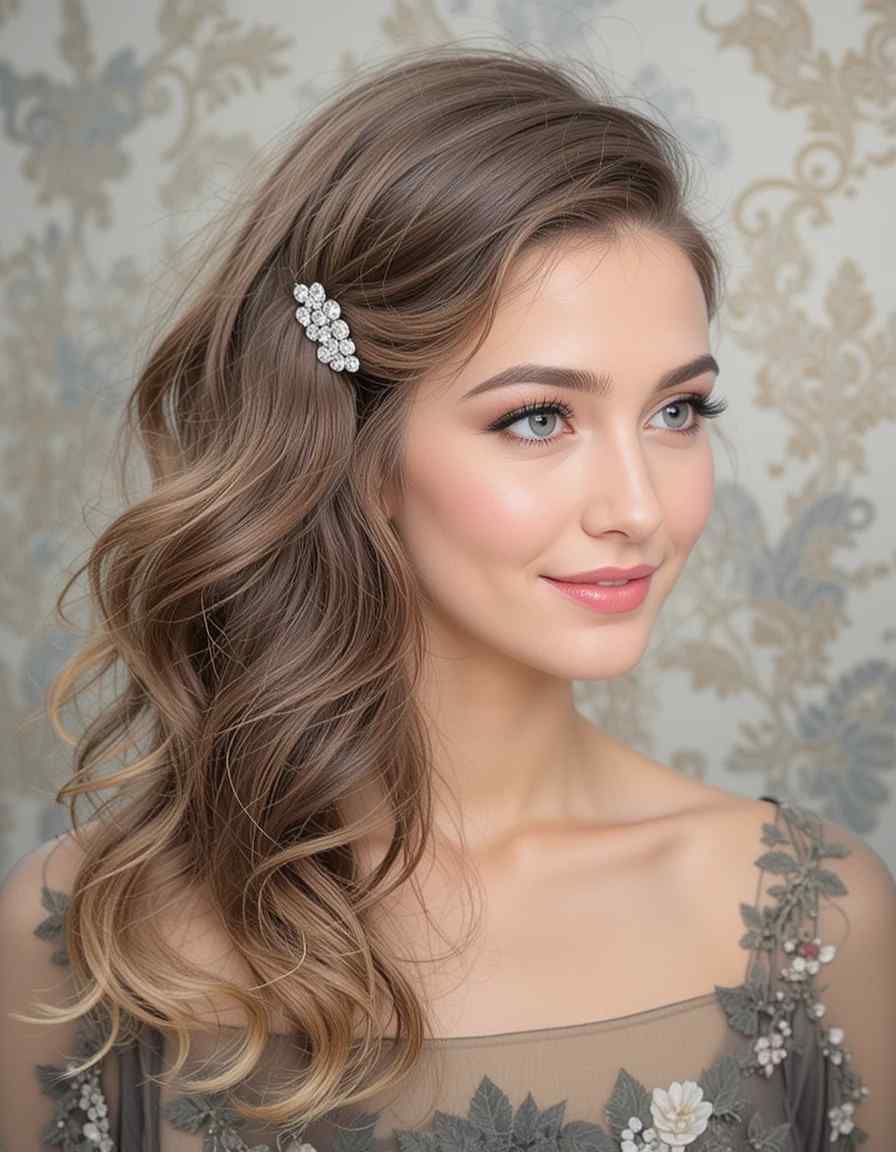 Side-Swept Hollywood Waves Side-Swept Hollywood Waves