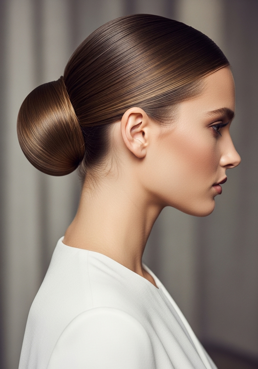 Sleek Low Bun hairstyle Sleek Low Bun hairstyle