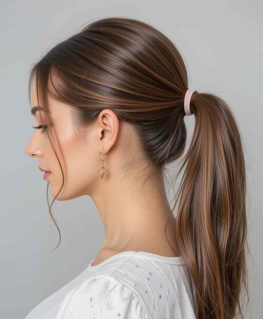Sleek Low Ponytail Sleek Low Ponytail