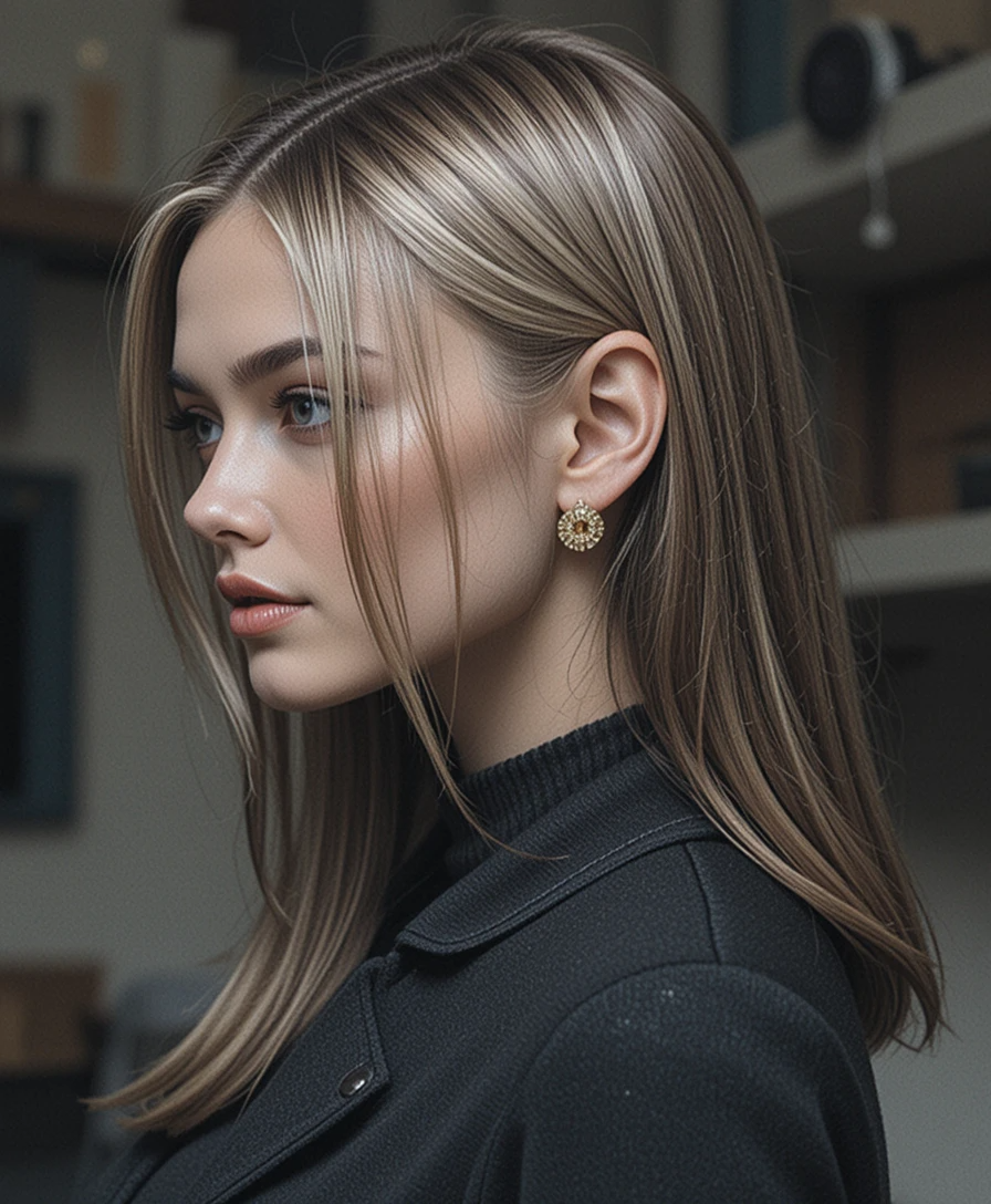 Sleek Side Part Comb Back Sleek Side Part Comb Back