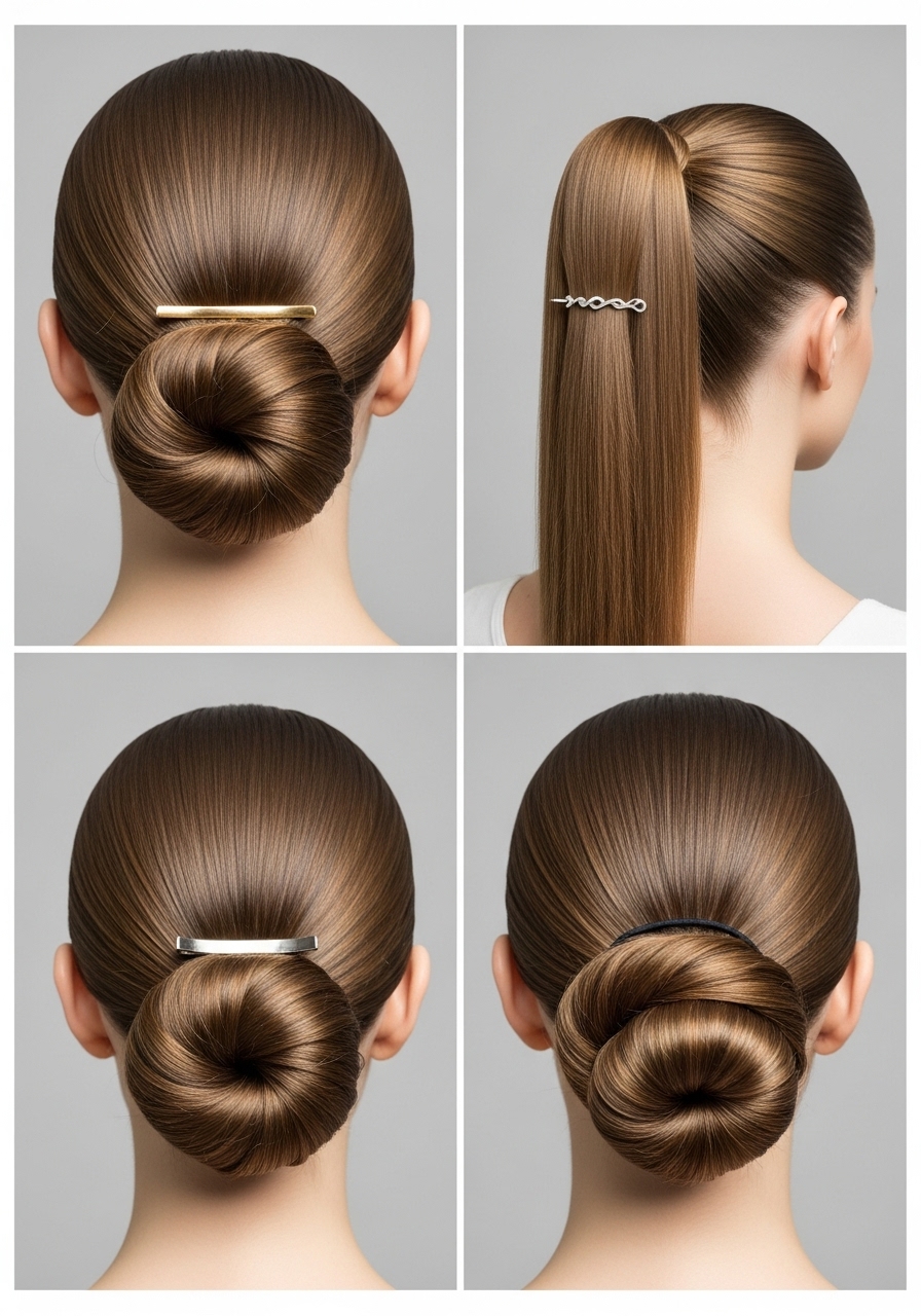 Sleek Sleek Hairstyles with Minimal Accessories Sleek Sleek Hairstyles with Minimal Accessories