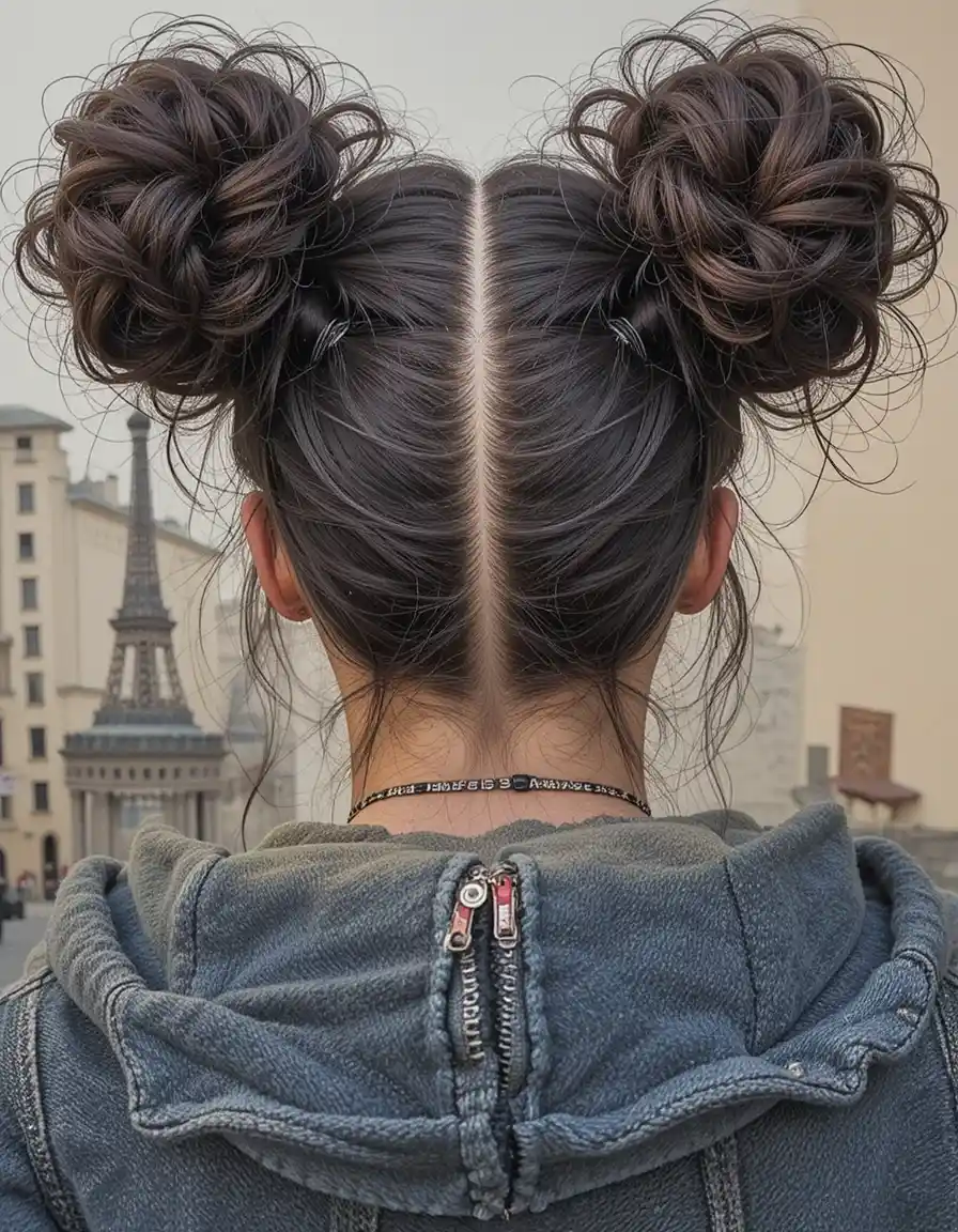 Space Buns with a Playful Twist Space Buns with a Playful Twist