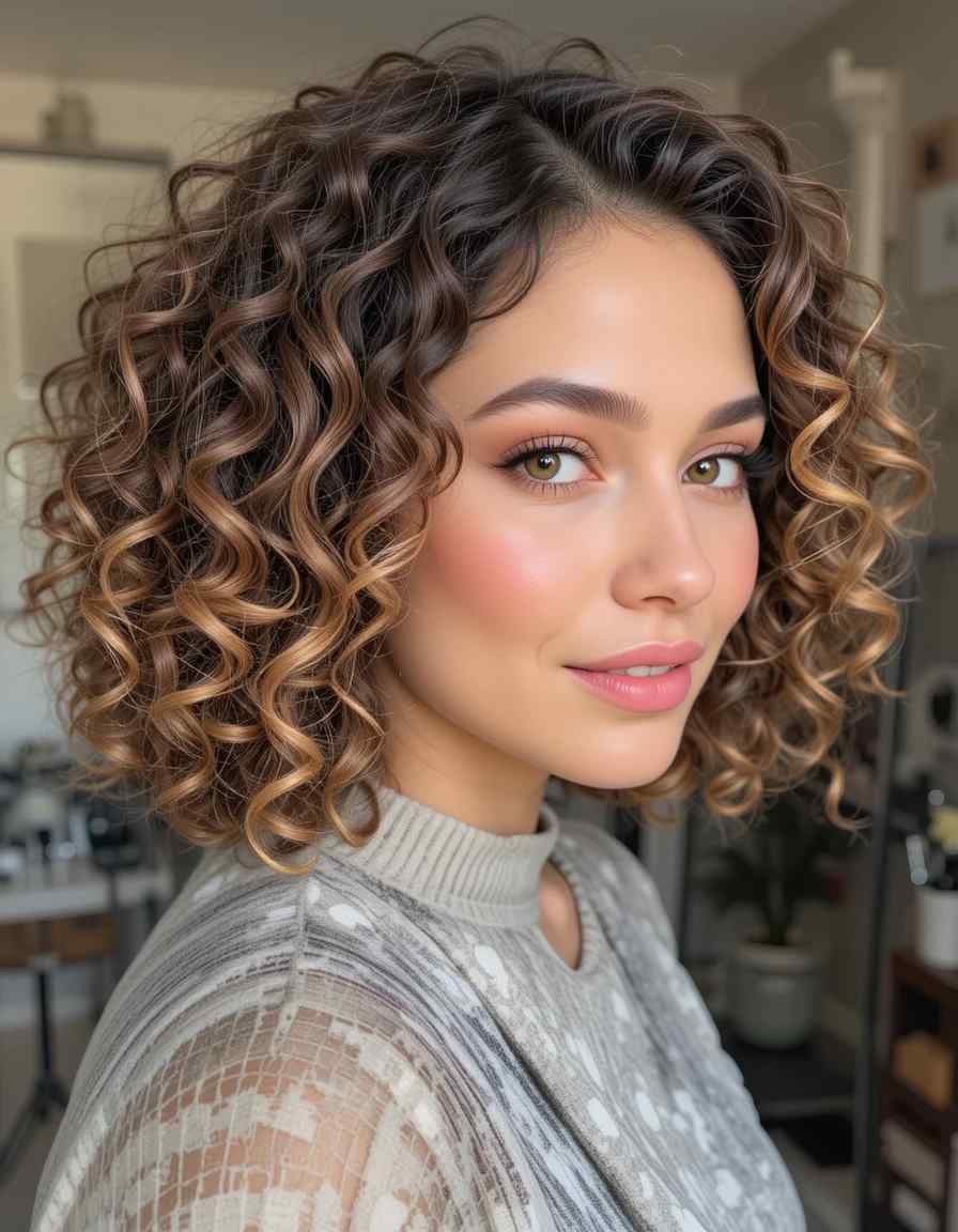 The Classic Curly Bob The Classic Curly Bob