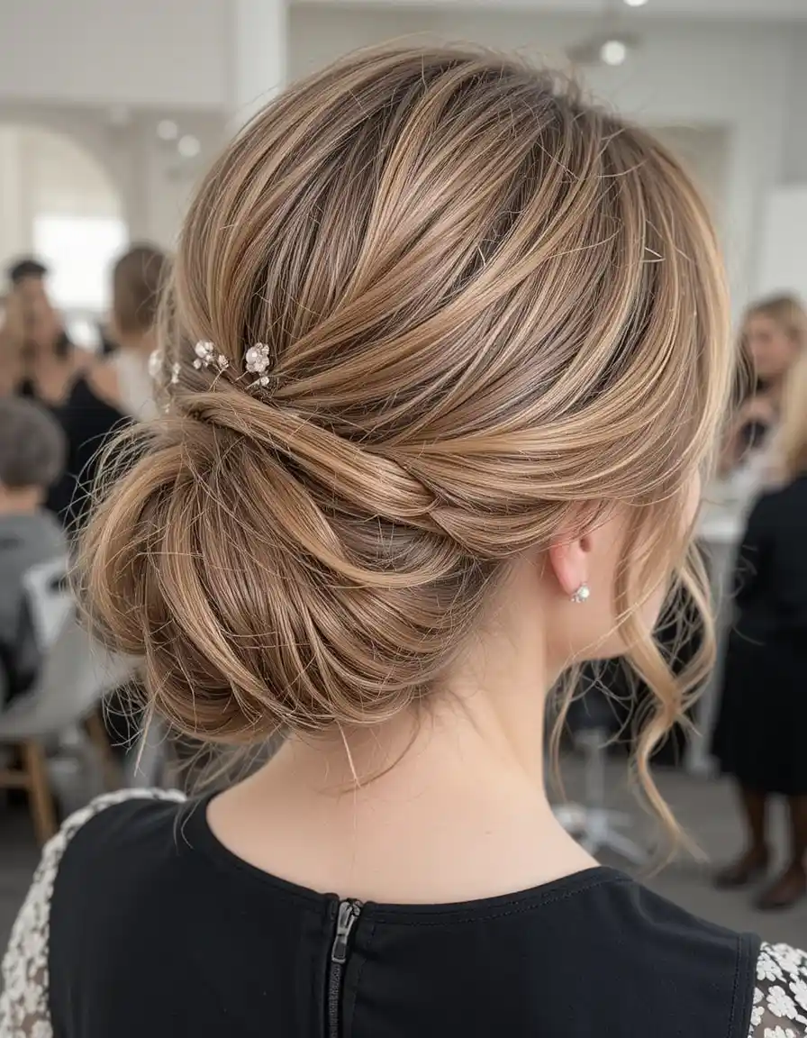 Twisted Updo for an Elegant Day Look Twisted Updo for an Elegant Day Look
