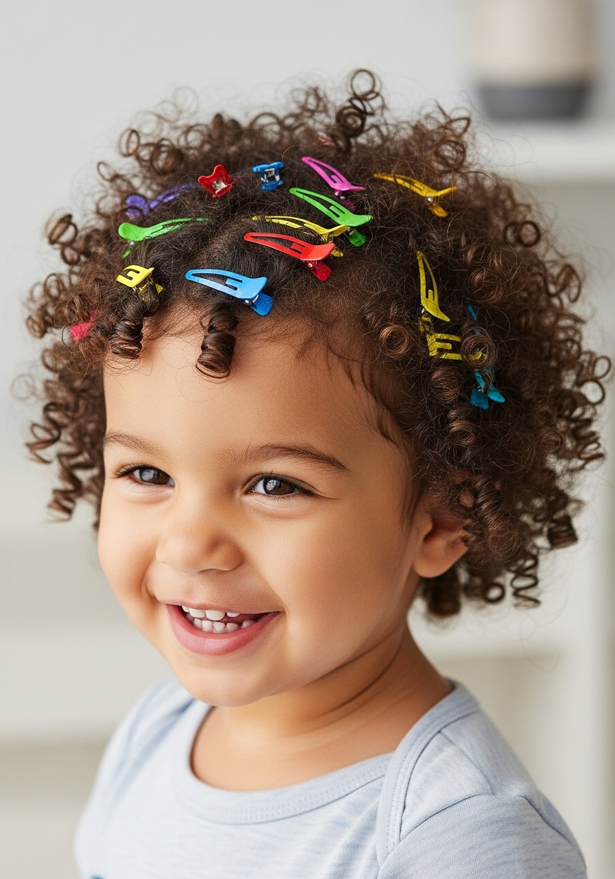 Wash-and-Go Natural Curls with Clips Wash-and-Go Natural Curls with Clips