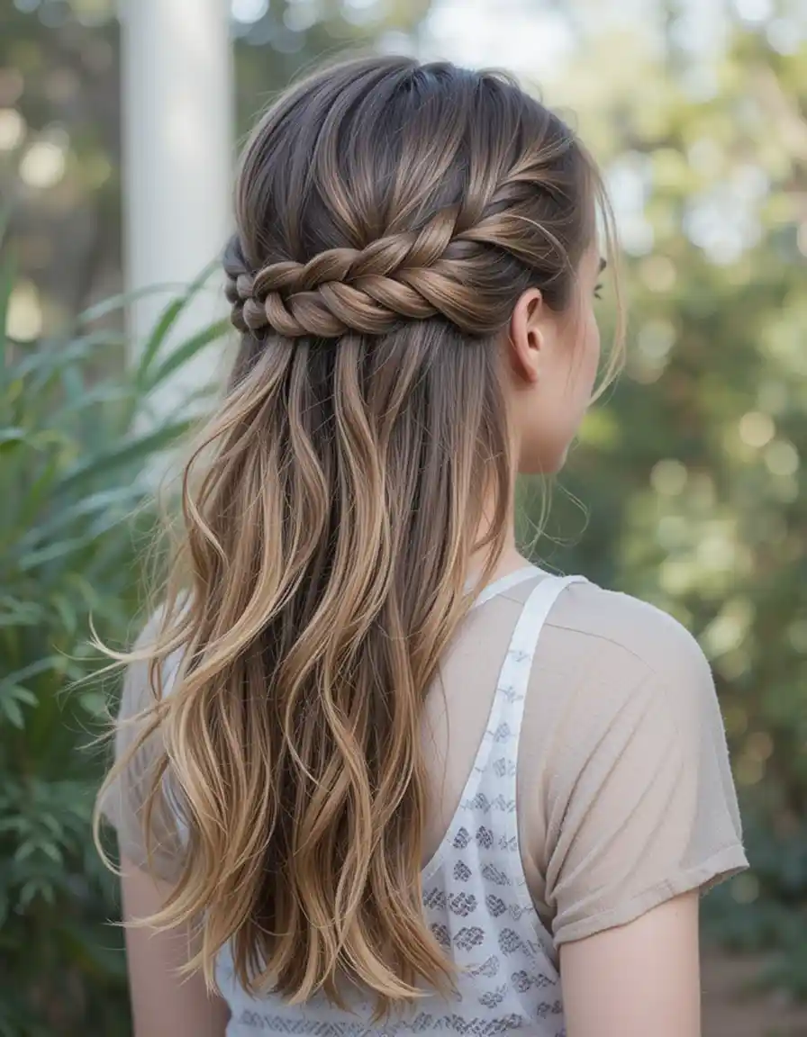 Waterfall Braid That Flows with Layers Waterfall Braid That Flows with Layers